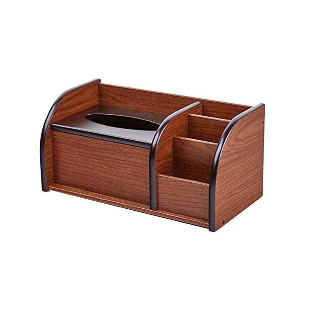 Boîte à mouchoirs en bois pour cacher les emballages et décorer le bureau