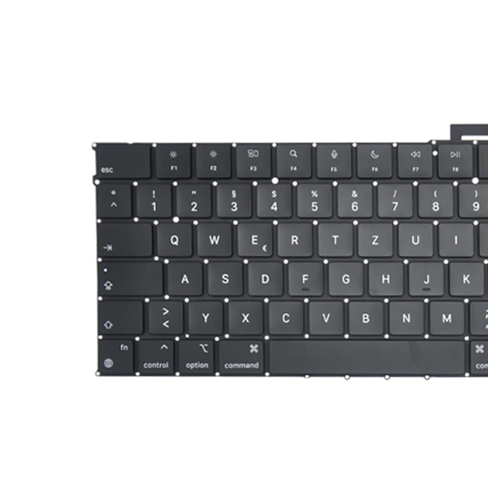 Zastępcza niemiecka klawiatura QWERTZ kompatybilna z MacBook Air M2 Retina 13,6 cala A2681 2022, ciemnoniebieska (Mitternig), klawiatura + śruby + śrubokręt