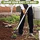 BARAYSTUS Dreieckige Gartenhacke Langstiel Ziehhacke, Dreieckige Hacke mit Langem Griff, Gartenhacke aus Edelstahl, Verstellbare Gartenhacke zum Jäten, Graben, Bodenbearbeitung,Triangle Garden Hoe