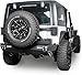Hooke Road Wrangler JK Rear Bumper w/Tire Carrier & LED Lights Compatible with 2007-2018 Jeep Wrangler JK & JKU 2/4 Doors