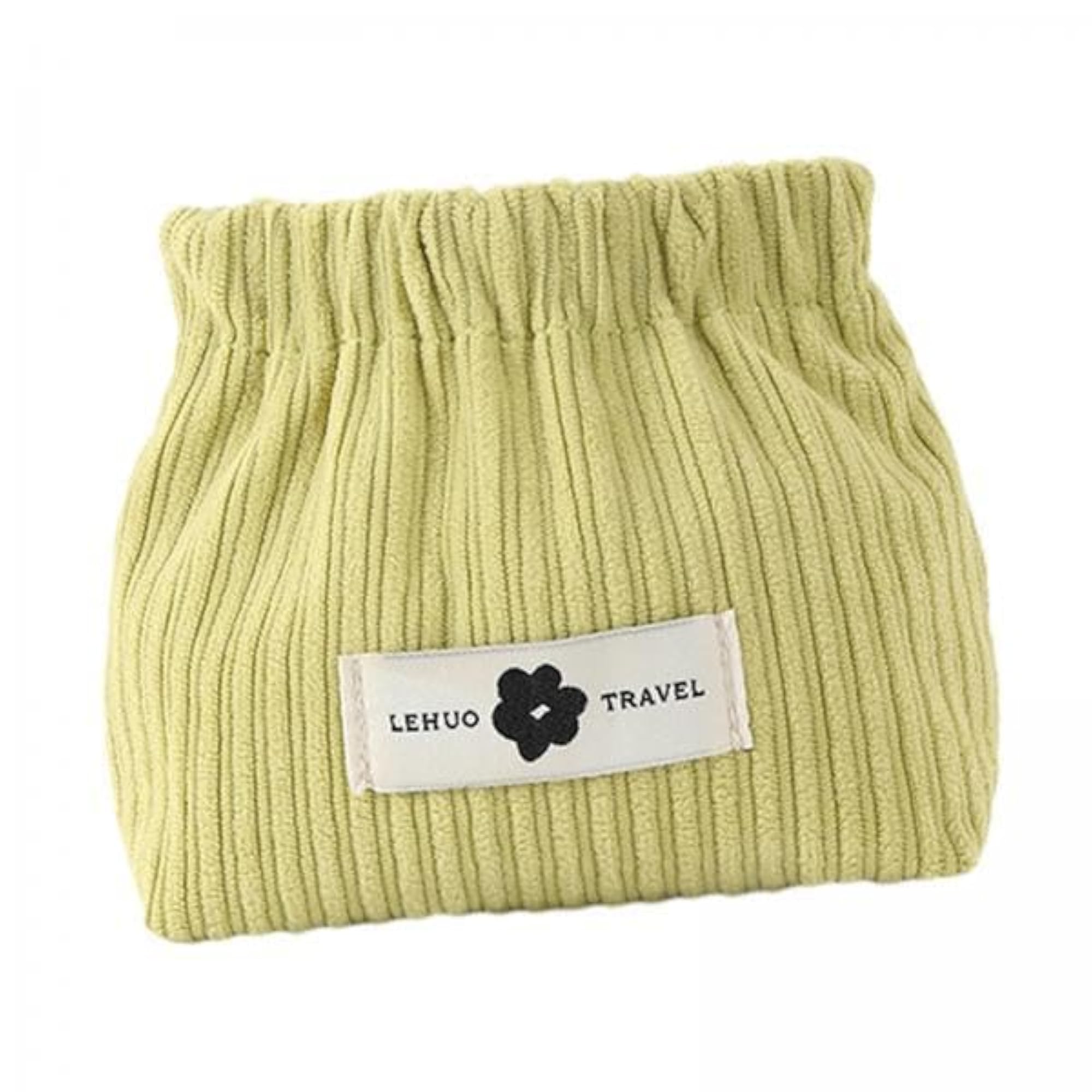 Small Corduroy Makeup Bag, Green