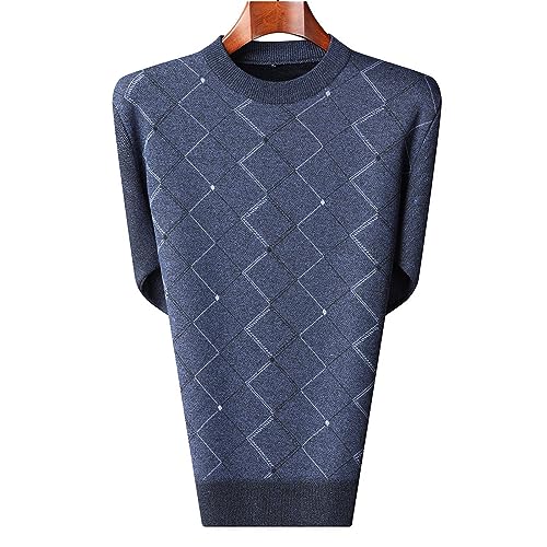 Men's Crew Neck Sweaters Knit Pullover Sweaters Business Casual Classic Tops Chunky Basic Sweaters2