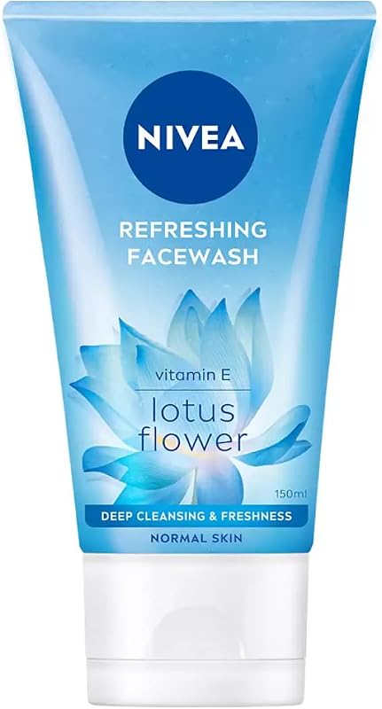 Gel de limpeza facial refrescante NIVEA para pele normal, com vitamina E, 150 mL
