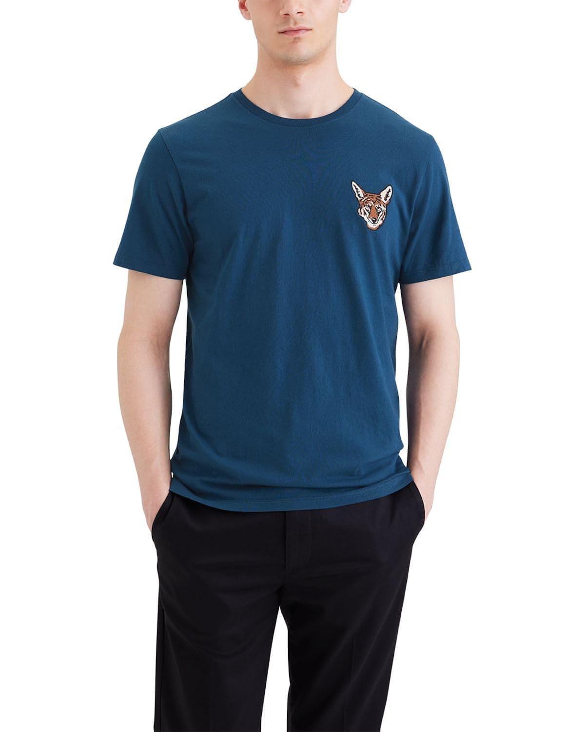 Dockers Men's Logo TEE Tops, Coyote Athletic Poseidon (Multi), M