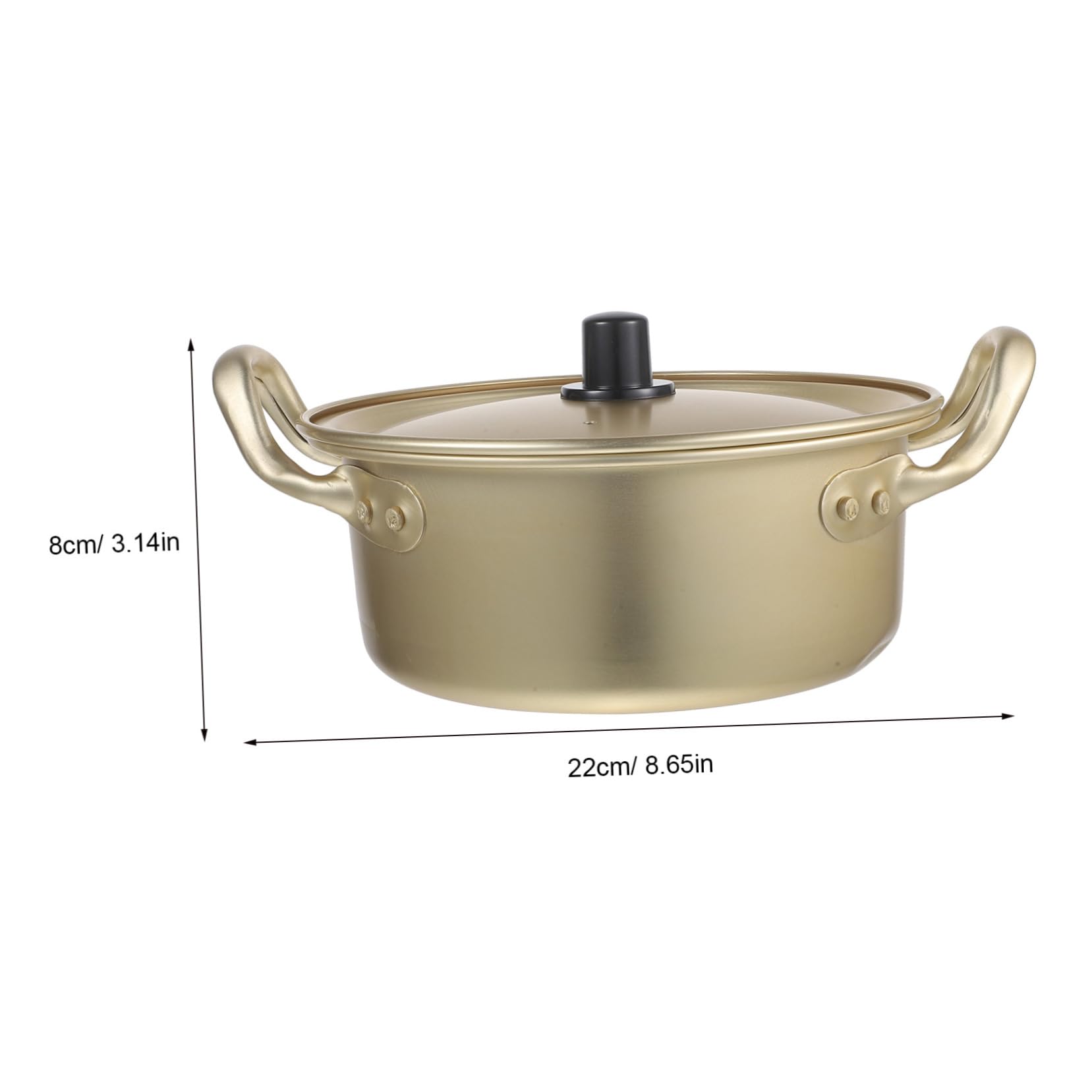 NAMOARLY Multi-purpose Aluminum Cooking Pot Health Stew Pot Instant Noodle Noodles Bowls Easy to Use