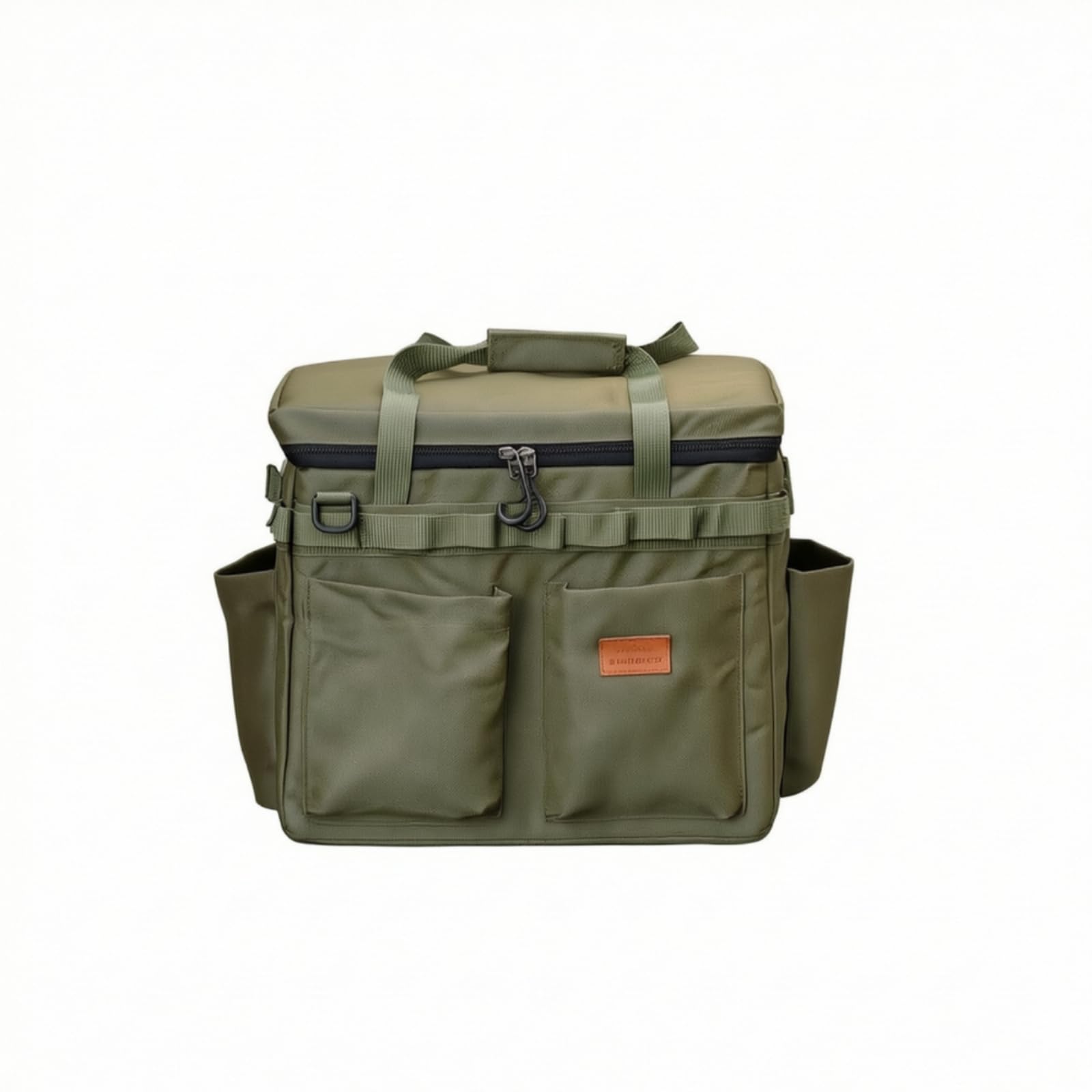 Borsa Portaoggetti da Esterno Multifunzione Borsa da Campeggio con Tasche Resistente per Campeggiatori, Picnic, 军绿色