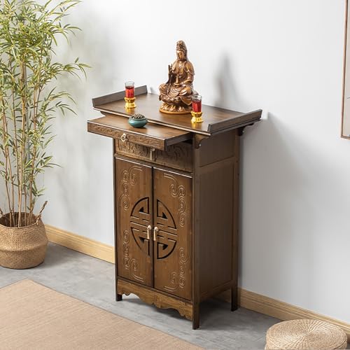 Table de méditation avec rangement pour un autel de maison épuré - 2