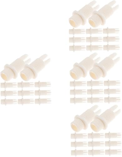 Uonlytech 400 Pcs Lock Wire Chandelier Buckle Cord Grip Cord Fixing Grips Rg11 Connectors Cable Glands Thread Cable Locker Grips for Ventilador