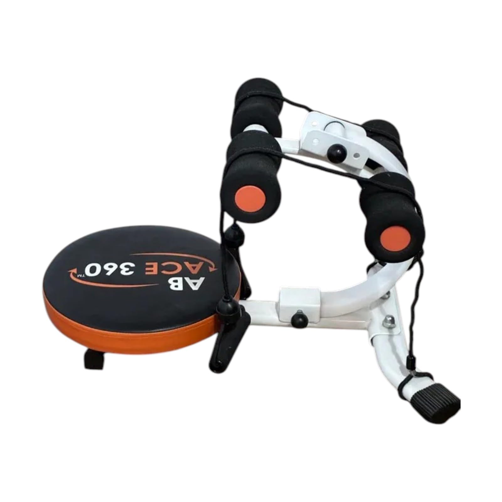 AB ACE 360 - Attrezzo Fitness per Allenamento Total Body a Casa Addominali con Seduta Rotante a 360 Gradi