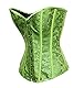 Bslingerie® Damen Brocade Bustier Korsagen (XXL, Grüner Brokat)