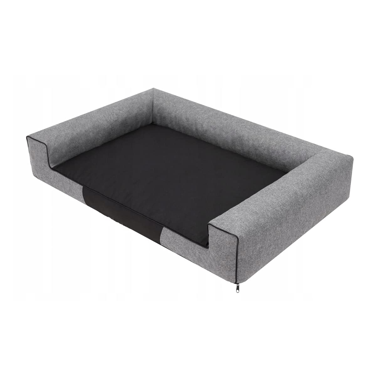 Victoria ÖKOLEINEN Hundematratze, Hundebett für Kleine, Mittlere, Große Hunde - Robustes, wasserdichtes Hundekissen, Outdoor & waschbar Hundematte - 80x55x17cm Dunkelgrau