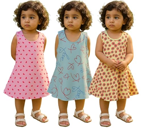 Image of Clothe Funn Newborn Baby Girl Dress (Pack of 2)