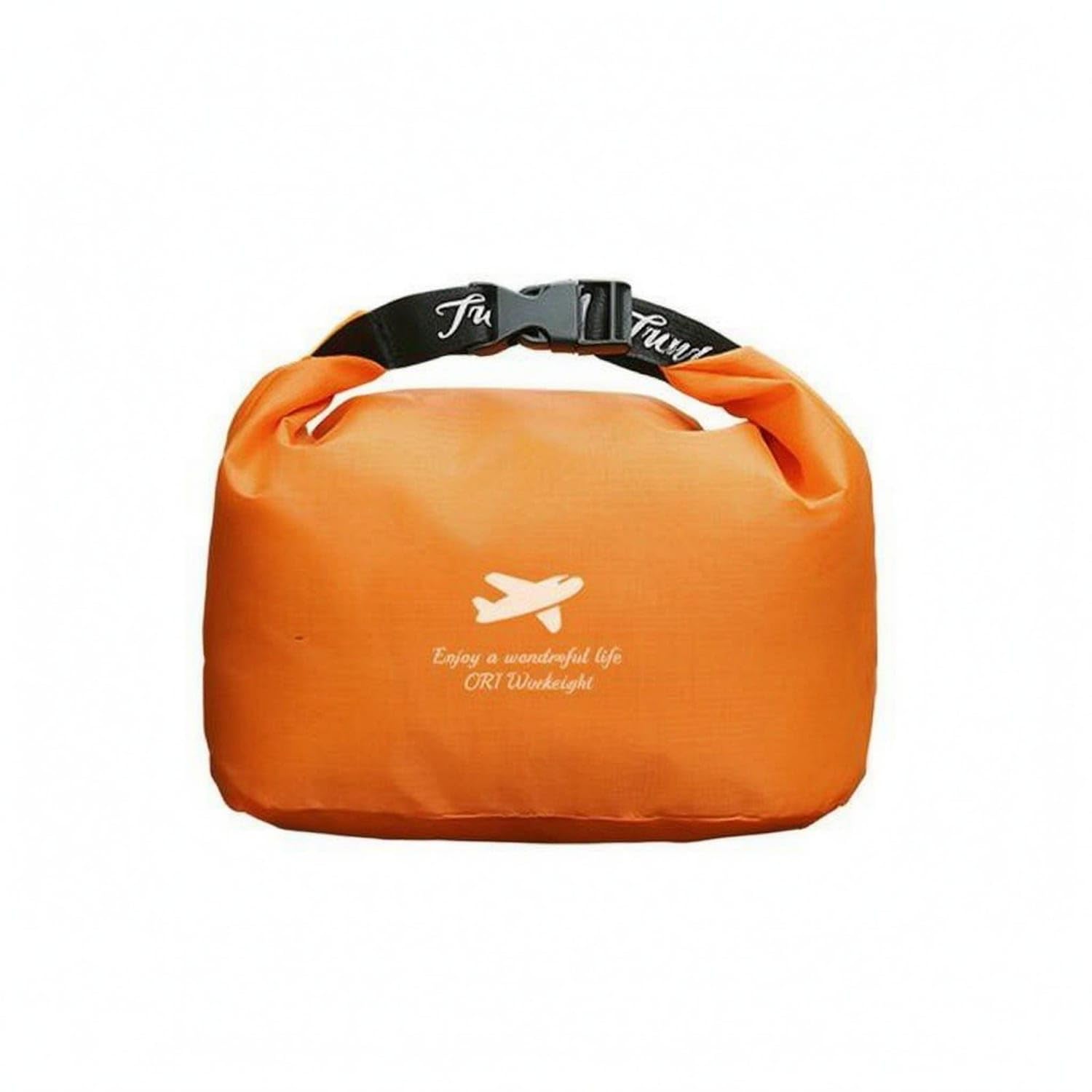 water-resistant waterproof roll-top storage bag hardwearing soft-sided rectangular bag strapping handle, yellow, m