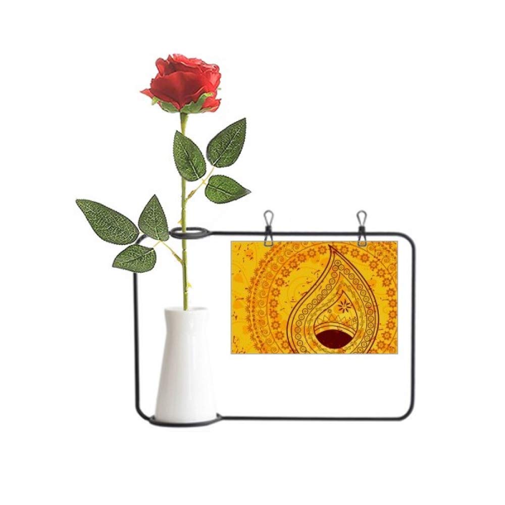 Fleurs artificielles à suspendre en tissu lavable jaune pour sublimer vos vases sans entretien