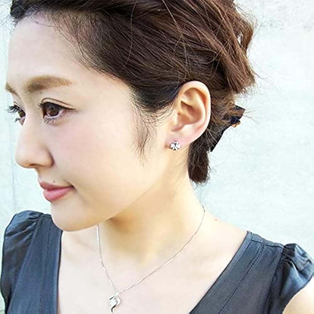 クローバーハートピアス Amazon | [PADMA] ピアス スワロフスキージルコニア 隠れハート
