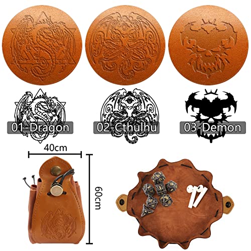 Dice Bag Drawstring Dnd Dice Rpg Bag D And D Pouch Storage Bag For D&D Dice,Coins And Accessories For Dungeons And Dragons Rpg Mtg Table Games D&D Pathfinder,Cthulhu With Gift Box #TOP1