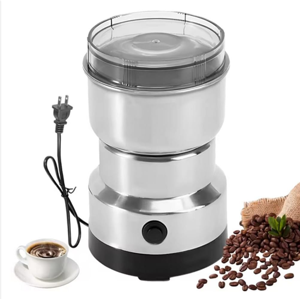 8 Blade Knife,Stainless Steel Grain Mill High Speed Commercial Spice Grinder Ultrafine Grain Household Flour Mill Ideal for Home Kitchen Use