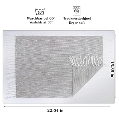 3er Set Geschirrtücher - Hochwertige Geschirrtücher 100% Baumwolle 40x60 cm Küchenhandtücher Spül Geschirrhandtücher Set… – Bild 3