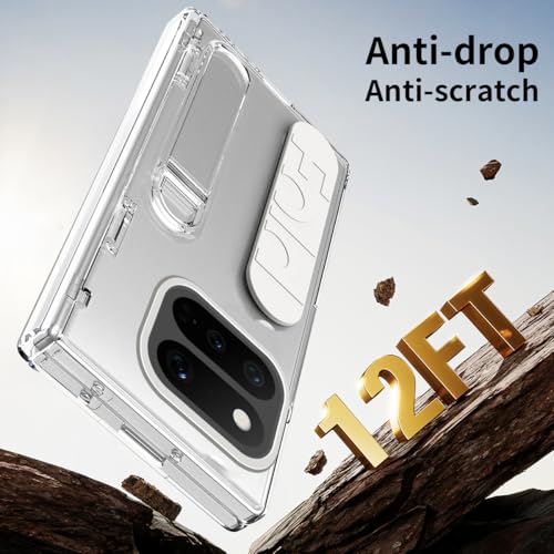 Coque Pixel 11 Pro Fold transparente avec charnière et support