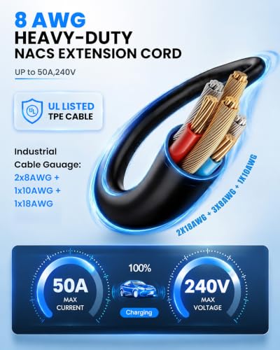 WenStorm 21ft 50A NACS Cable