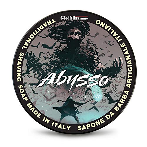 The GoODFELLAS' SMILE Abysso traditionele shaving soap. Made in Italy, 100 g