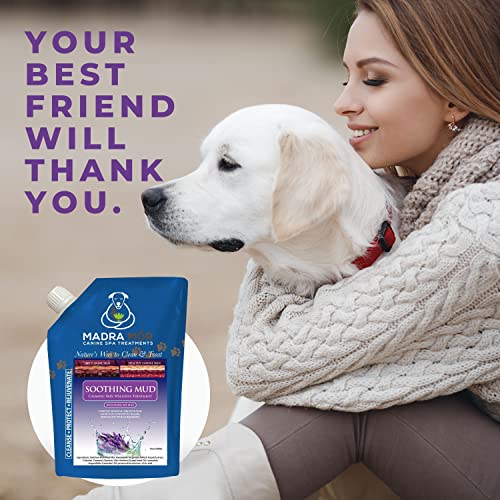 Image of Worldwide Nutrition Bundle: Madra Mor Soothing Mud - Dog Essentials Mud Bath, Dog Grooming, Dry Skin for Dogs Treatment, Dog Coat Skin Care Products - 10oz Pouch & Multi-Purpose Key Chain