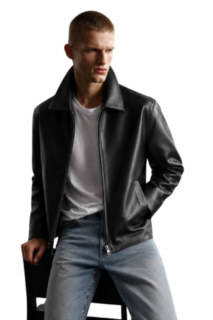 CLWN Men's Faux Leather Jacket - Image 1