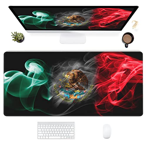 Tapis de souris de jeu étendu pour le travail de bureau et les jeux, base en caoutchouc antidérapant, grand tapis de souris avec bords cousus, 80 x 40 cm