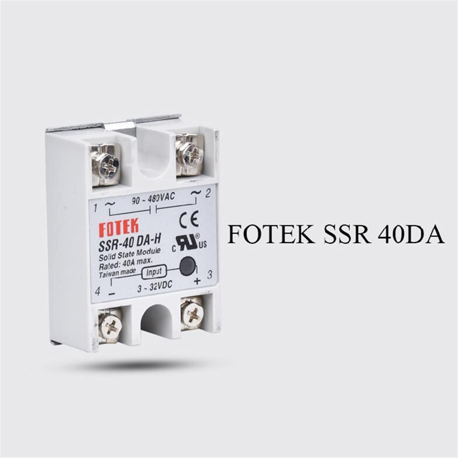 Relé de Estado sólido de CC a CA SSR 40DA 24V-380V 40A SSR-40DA Relé de Estado sólido