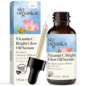 Sky Organics Bright Glow Face Serum,Vintamin C Ser...