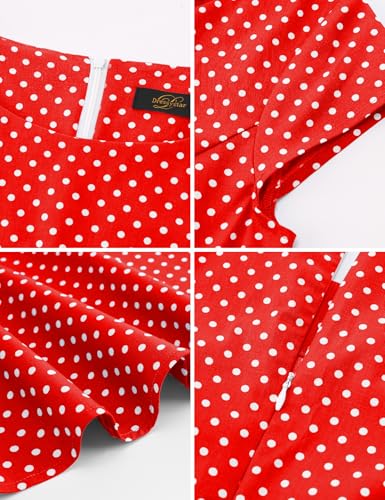 Image of Dressystar Women's Vintage 1950s A Line Cap Sleeve Cocktail Party Dress