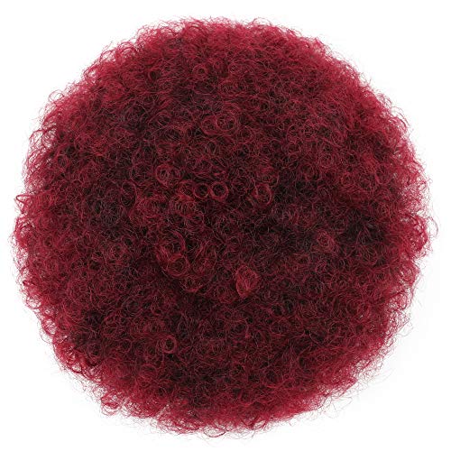 fabao Chignon High Puff Afro Curly Wig Ponytail Hair Extensions with Two Clips (BG#)