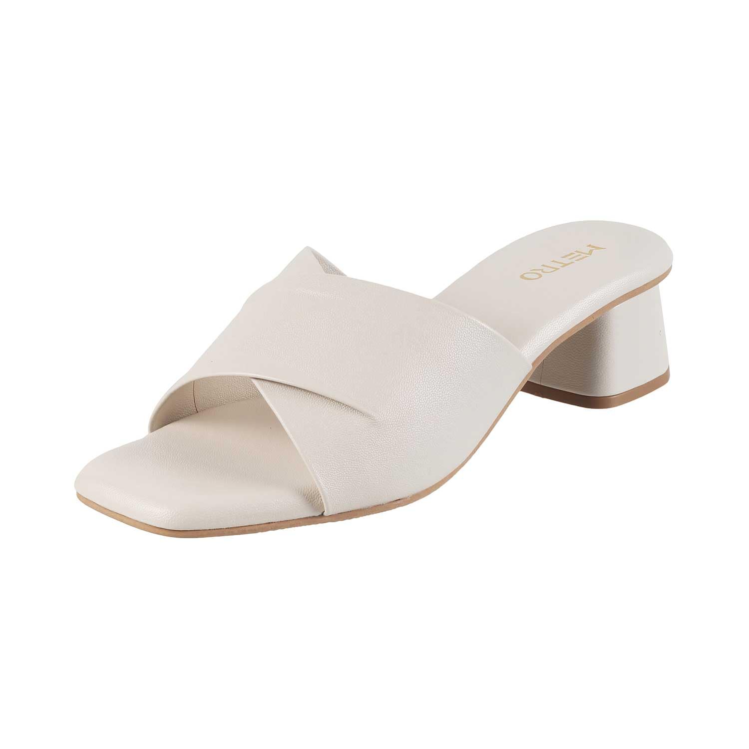 metro Women's Faux Leather Formal Block Heel Fashion Sandals-picture-37