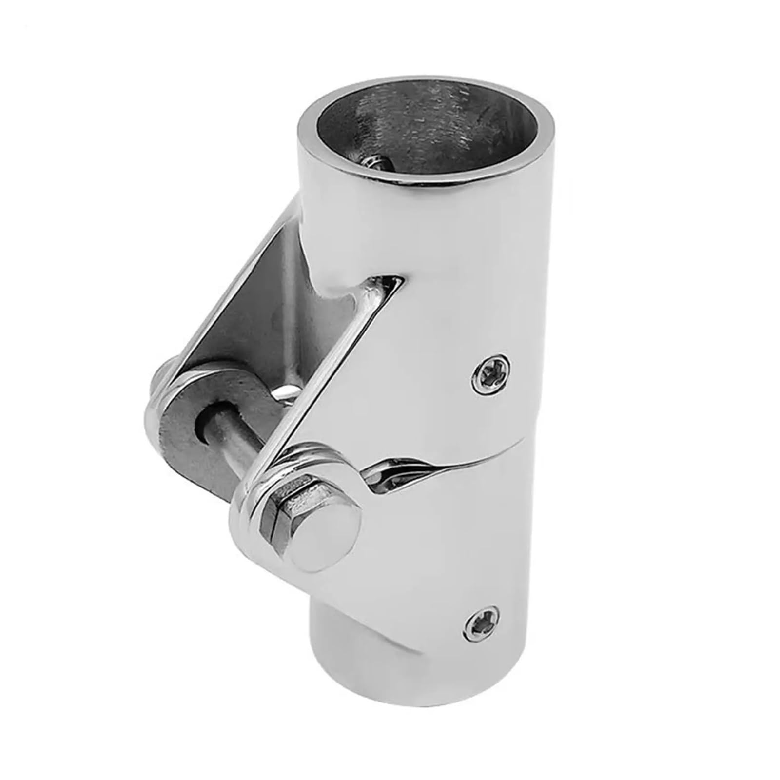 PPQIRU 2 PCS Boat Pipe Connector Stainless Steel Hardware Folding Swivel For Yacht Deck Shading Systems For Bedroom(25mm)