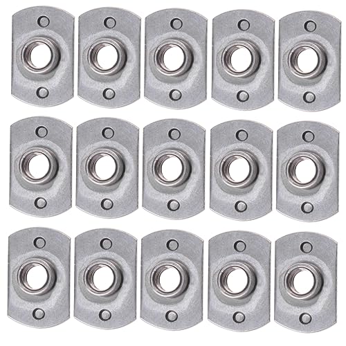 Cabilock Processed 15pcs T-Shaped Weldable Nuts Size Nut Screws for Home Office for Projects Appliances