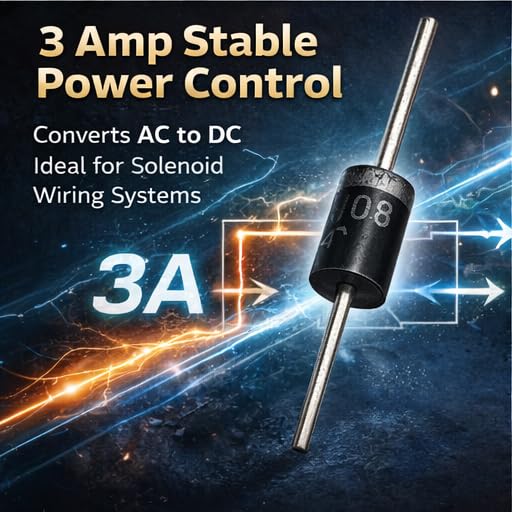 Image of KIMISS 6PCS Car Solenoid Diode 30353G1, Metal 3 Amp Solenoid Diode for EZGO 1989‑Up Gas Electric