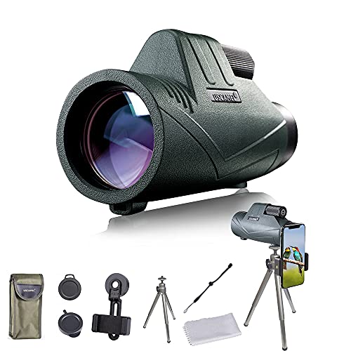 Hochauflösendes monokulares Stativ mit Stativ wasserdichtes Mobiltelefon Bergsteigen Vogel Jagd Konzert…