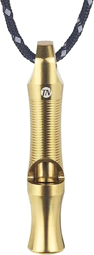 ThruNite Premium Titanium Whistle Emergency, 120db Safety Whistle, EDC Rape Whistle with Necklace - Lightweight, Durable Survival Whistles for