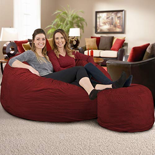 Buy Ultimate Sack 5000 Bean Bag Chair w/Foot Stool in Multiple Sizes