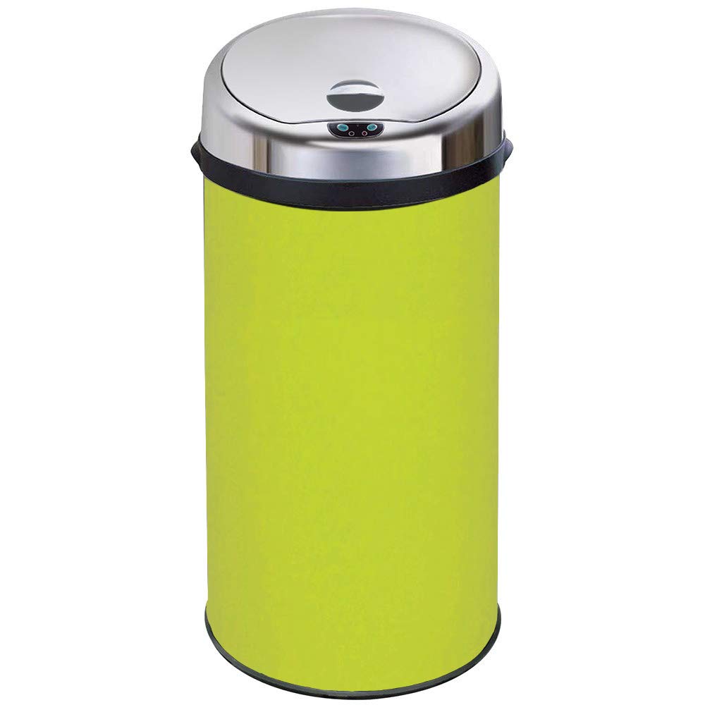 InMotion 42L Lime Green Stainless Steel Auto Automatic Sensor Kitchen Waste Dust Bin