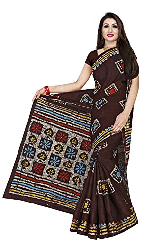 Image of TAMAIRA FASHION Mulmul Pure Cotton Saree For Woman Batik Printed |Office Wear Daily Wear Sarees For Women Without Blouse Piece(Available in 9 Colours)