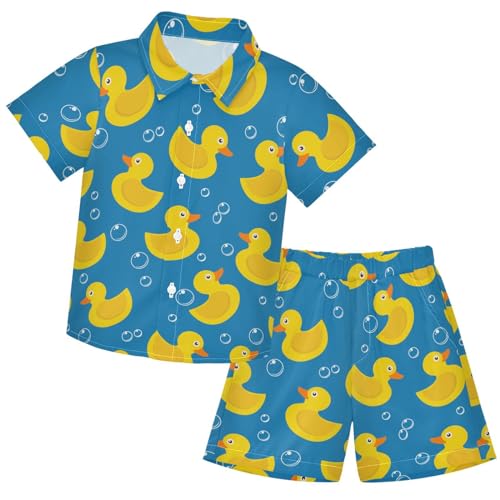 Image of visesunny Boys 2 Pieces T-shirts and Shorts Floral Tops & Shorts Summer Outfits 3-10 Years Clothes