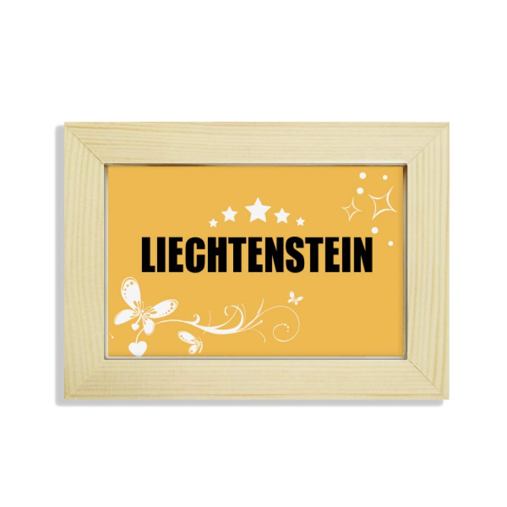 Evita escritorios vacíos con el marco de fotos de madera de Liechtenstein flores