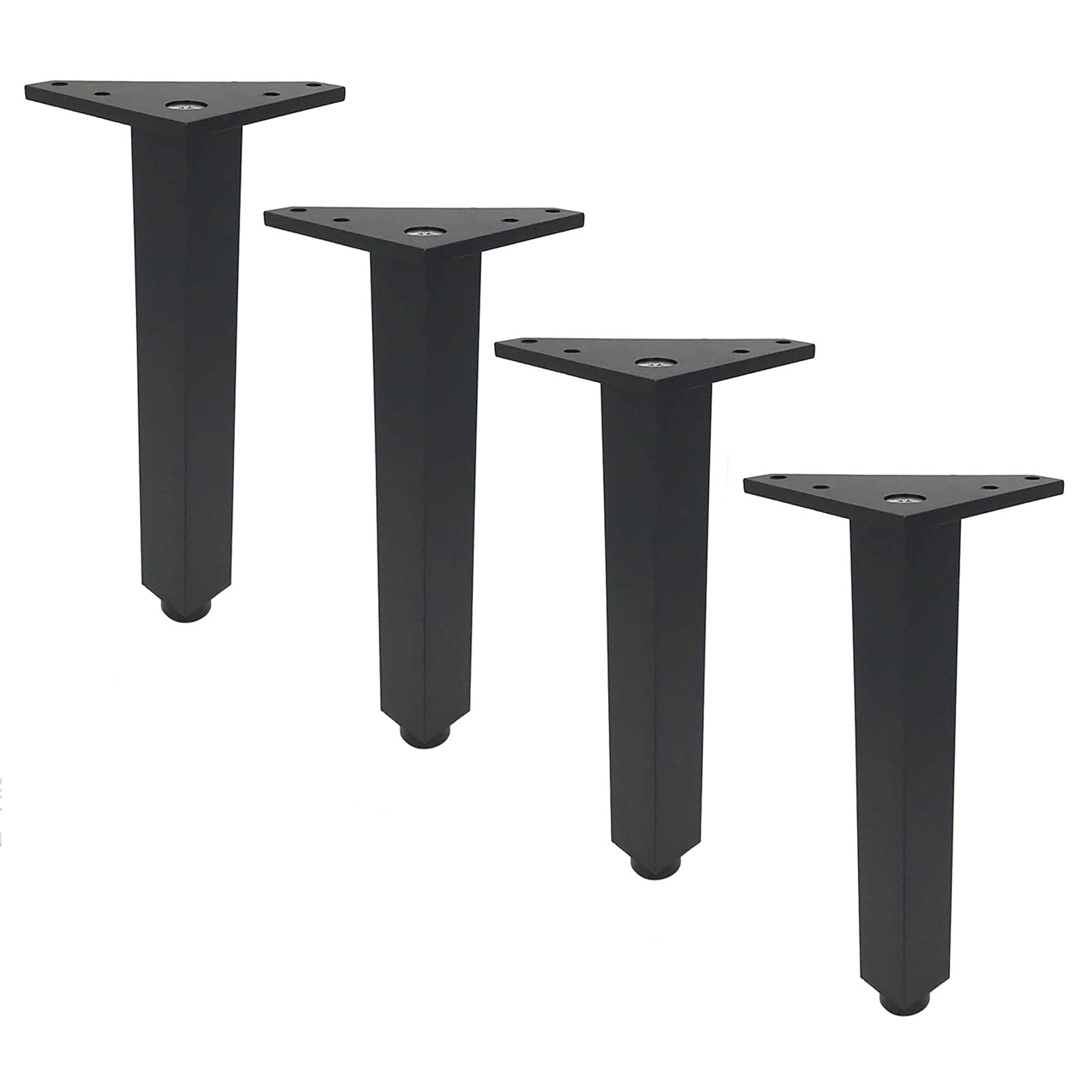 Elegante Simplicitymetal Regolabile Gambe Mobili Regolabili Piedi per Mobili Pesanti per Tavolo/Letto e Divano/Armadio Piede, Easy Install, Blackniture Support Gambe, Altezza: 6-30 cm/Colore