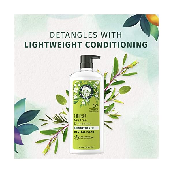 Herbal-Essences-Clarifying-Shampoo-and-Purifying-Conditioner-Tea-Tree-and-Jasmine-202-Fl-Oz-Bundle Herbal Essences, Clarifying Shampoo and Purifying Conditioner, Tea Tree and Jasmine, 20.2 Fl Oz Bundle