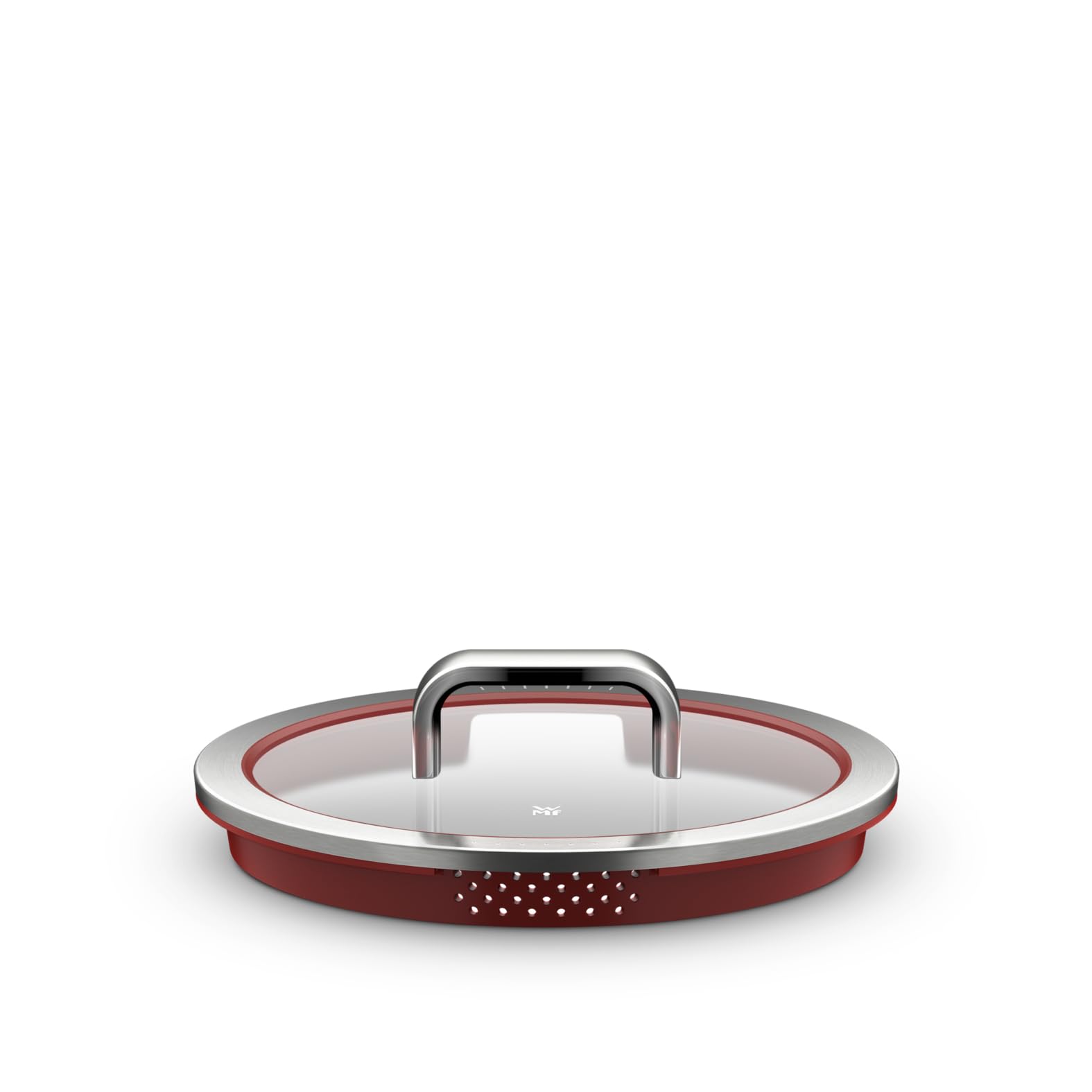 WMF Fusiontec Function Pro, pokrywka, 24 cm, wysokiej jakości pokrywka na garnek, szklana pokrywka z funkcją sitka, umożliwia wgląd do środka, z dwoma otworami do odcedzania, 0520135290