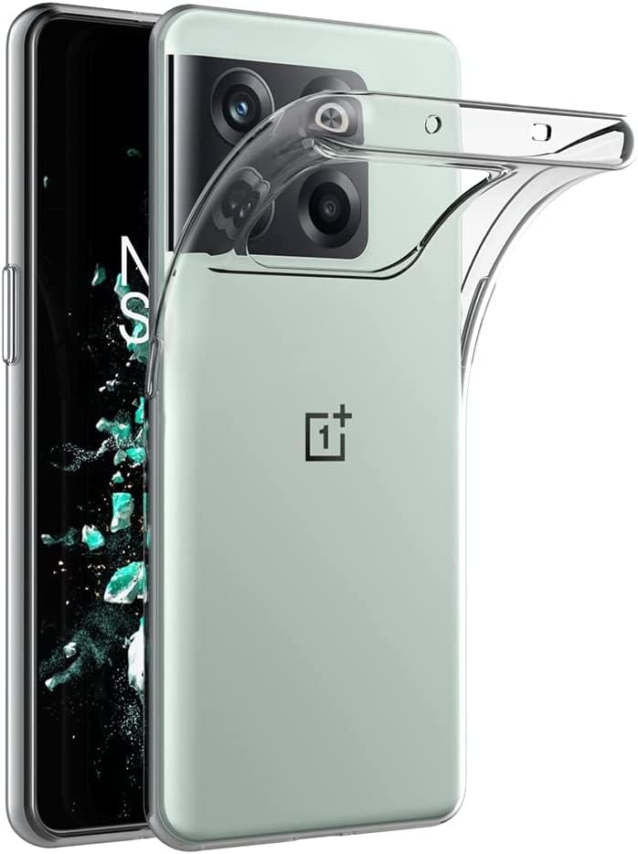 Case for OnePlus 10T / OnePlus Ace Pro (6.7 inch) Soft TPU Rubber Gel Bumper Transparent Back Cover
