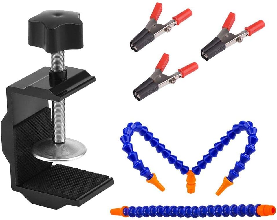 3 Arms Soldering Station Desk Clamp Set with Alloy