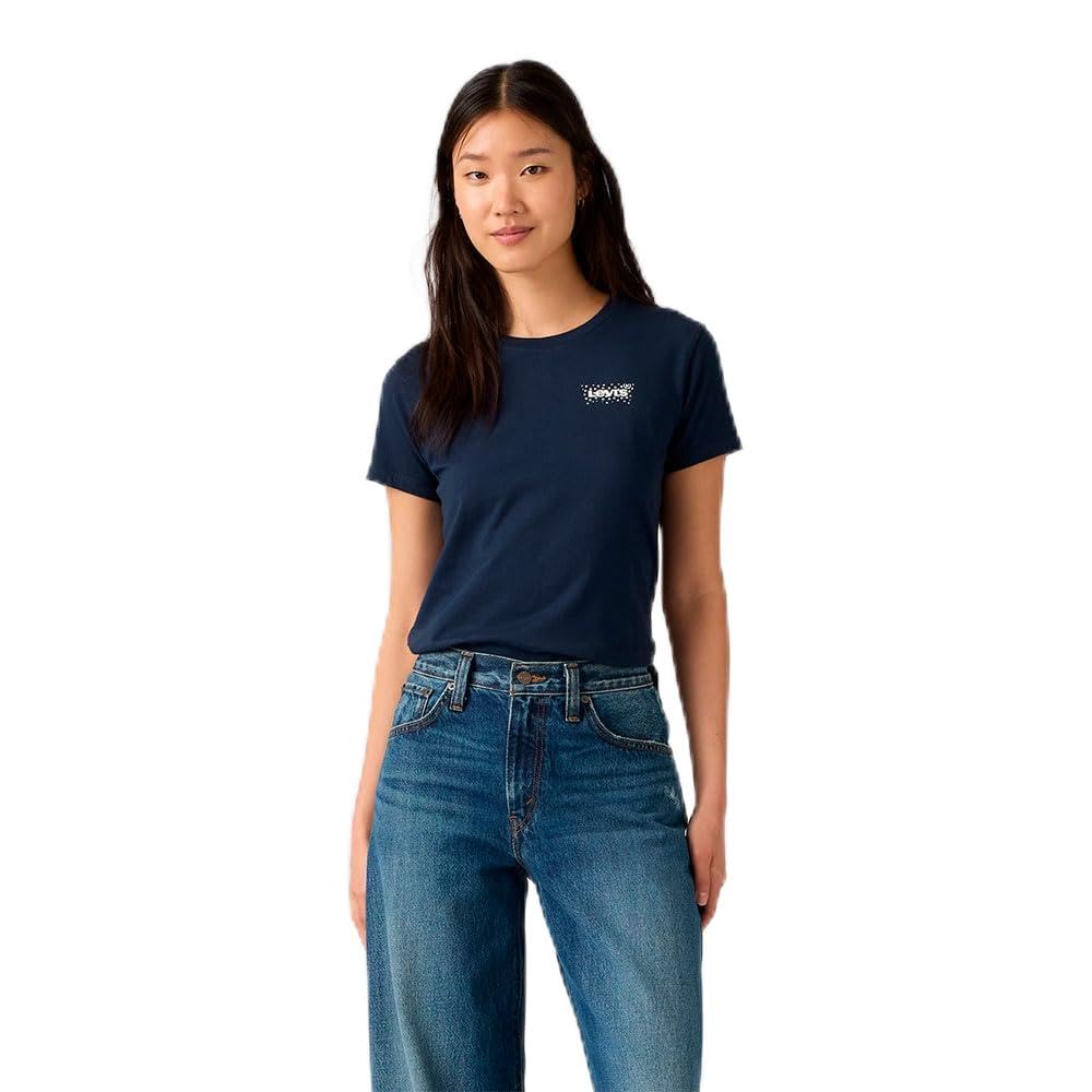 Levi's The Perfect Tee Inga Dot Bw Fill Navy Bl