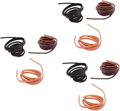 STOBOK 9pcs Vintage Handmade Wax Cord Colorful for Jewelry Making Serpentine Knitting String for Bracelets Necklaces Multifunctional Craft Supplies Mixed Colors